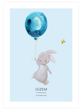 Uçan Tavşan Kişiye Özel - Art Print